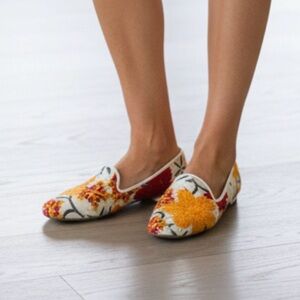 Anthropologie JON JOSEF GATSBY LOAFER WHITE MULTI